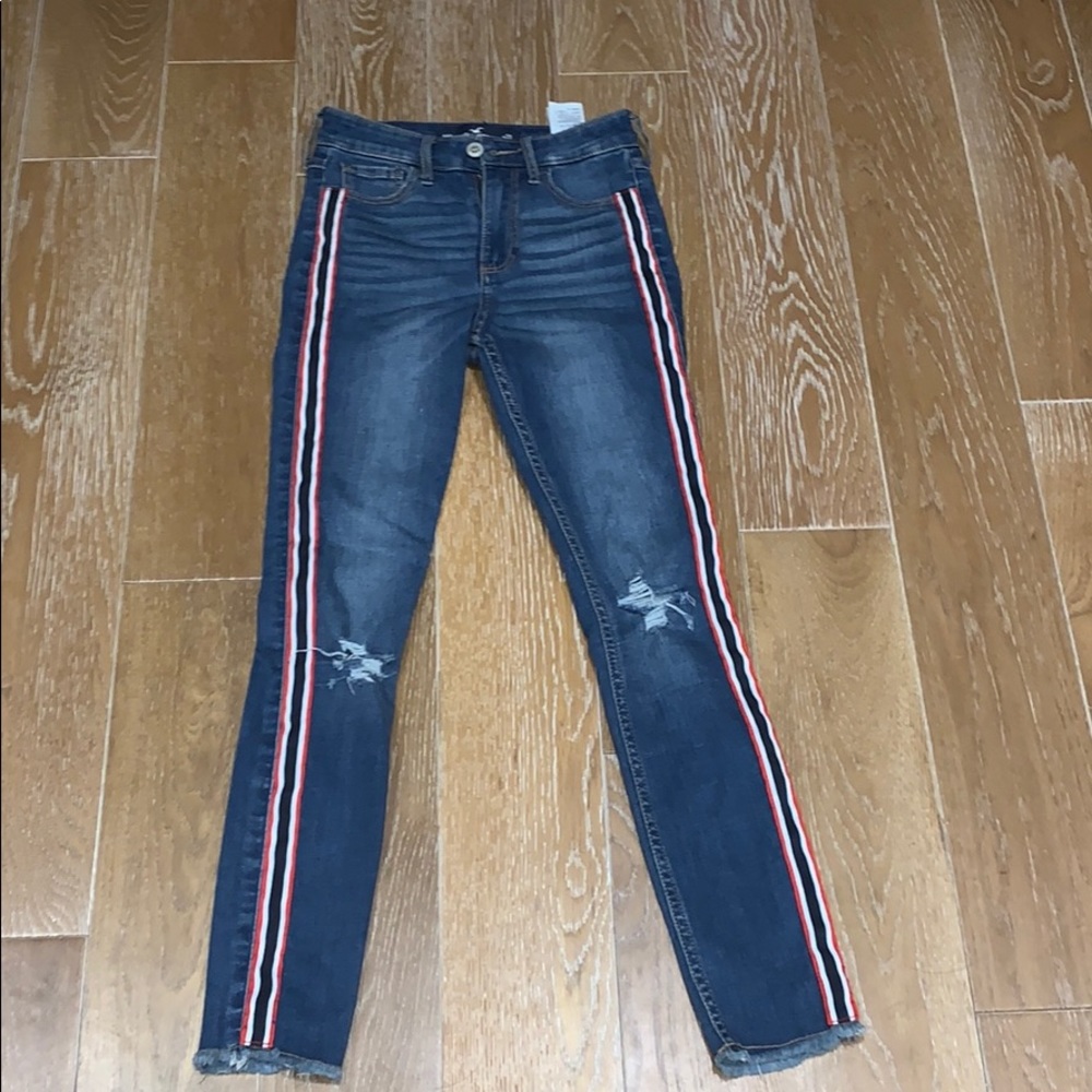 Hollister high rise super skinny cropped pants
